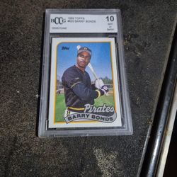 Barry Bonds 1989 Topps Card Graded 10 Mint!!