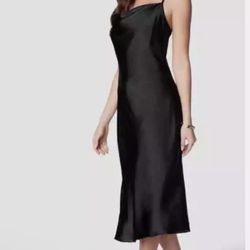 Bebe , Satin Dress Size Large, New Whit Tags