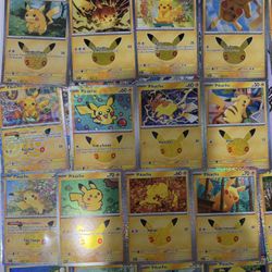 Pikachu Pokemon Cards 30th 