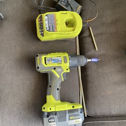 Ryobi drill with charger