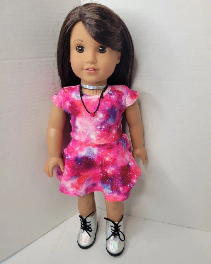 Luciana Vega American Girl 18” Doll of The Year 2018, Galaxy Dress, Boots,