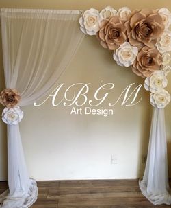 Flores de papel • Paper flowers • Flores de papel grandes • Rosas