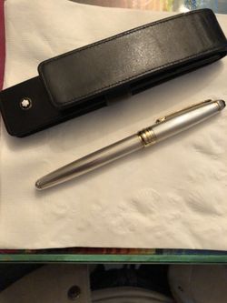 Mont Blanc Rollerball Pen Sterling Silver with 18k gold