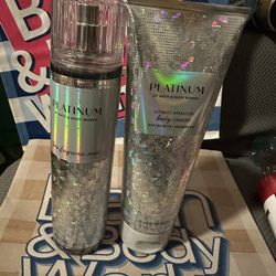 Bath & Body Works Platinum Fragrance Mist & Body Lotion 