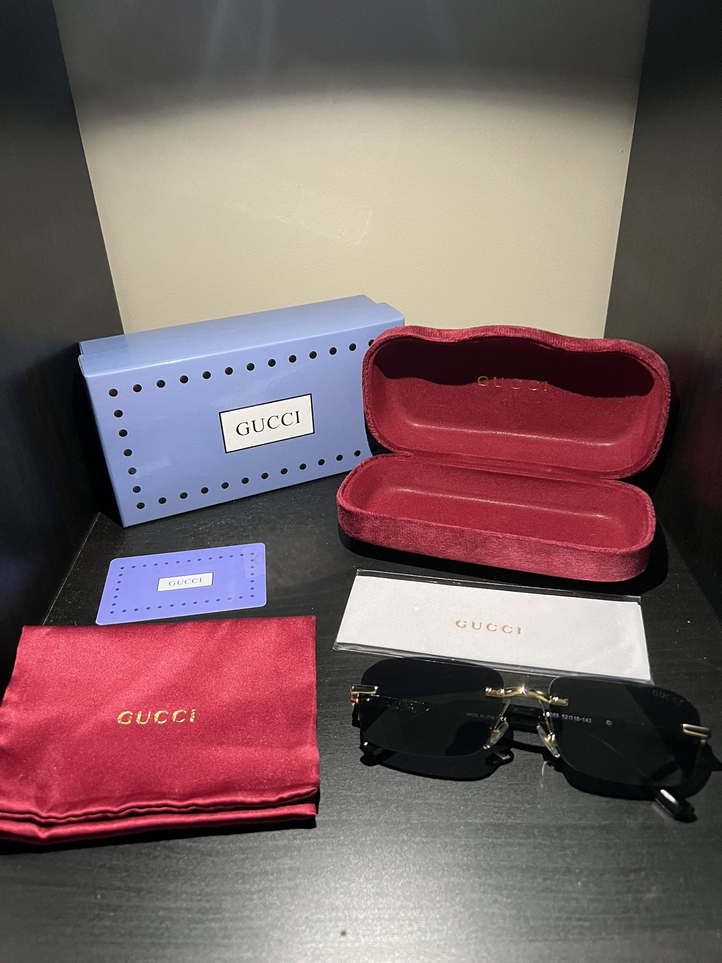 Gucci Rimless Sunglasses – Authentic – Brand New