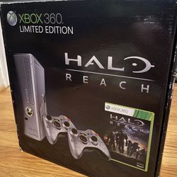 Halo Reach Xbox 360 Slim Limited Edition Console Bundle Complete in Box