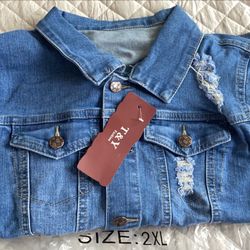 Plus Size Jean Jacket 