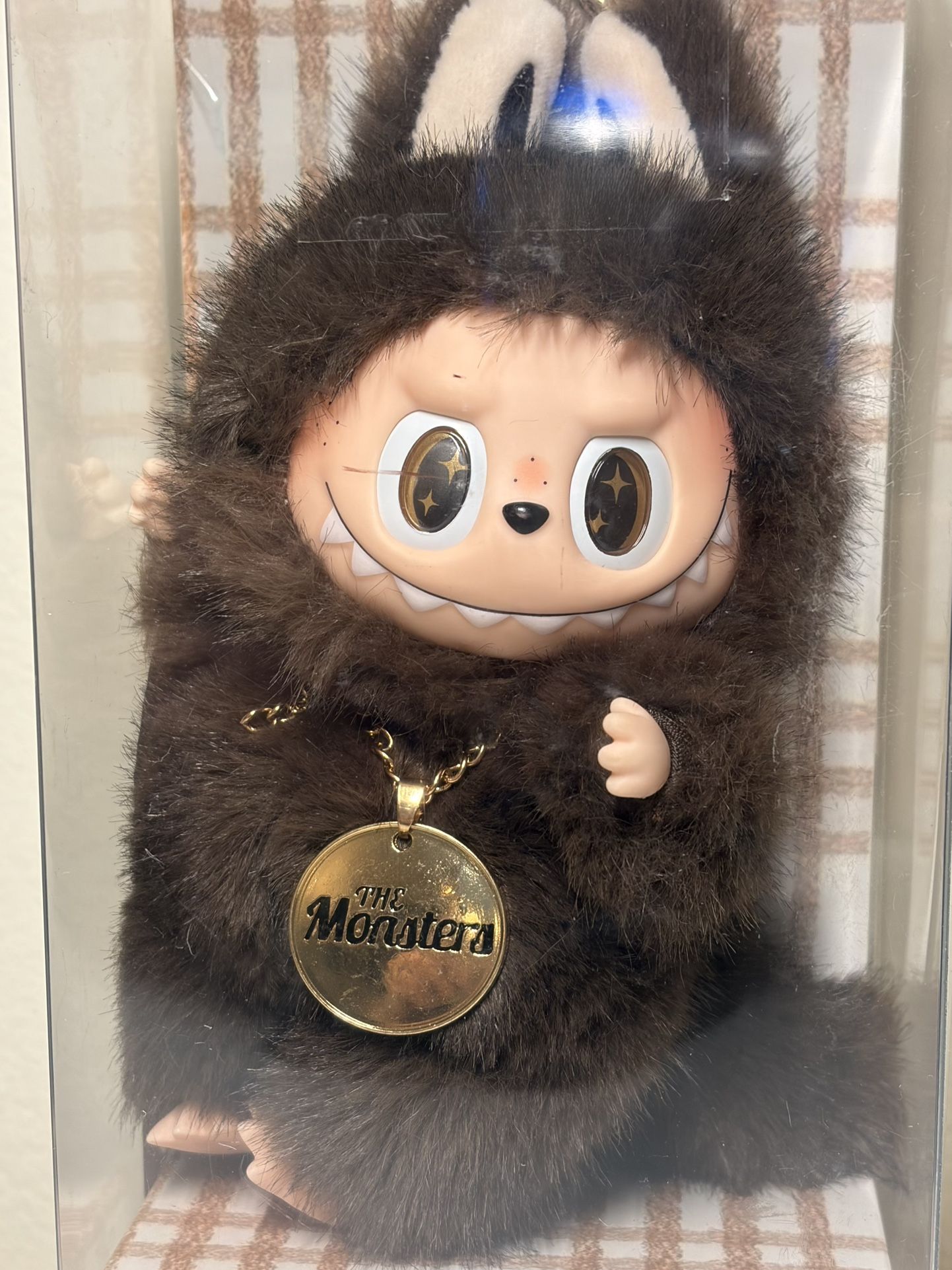Custom Brown Zimomo Style Small Plush Pendant