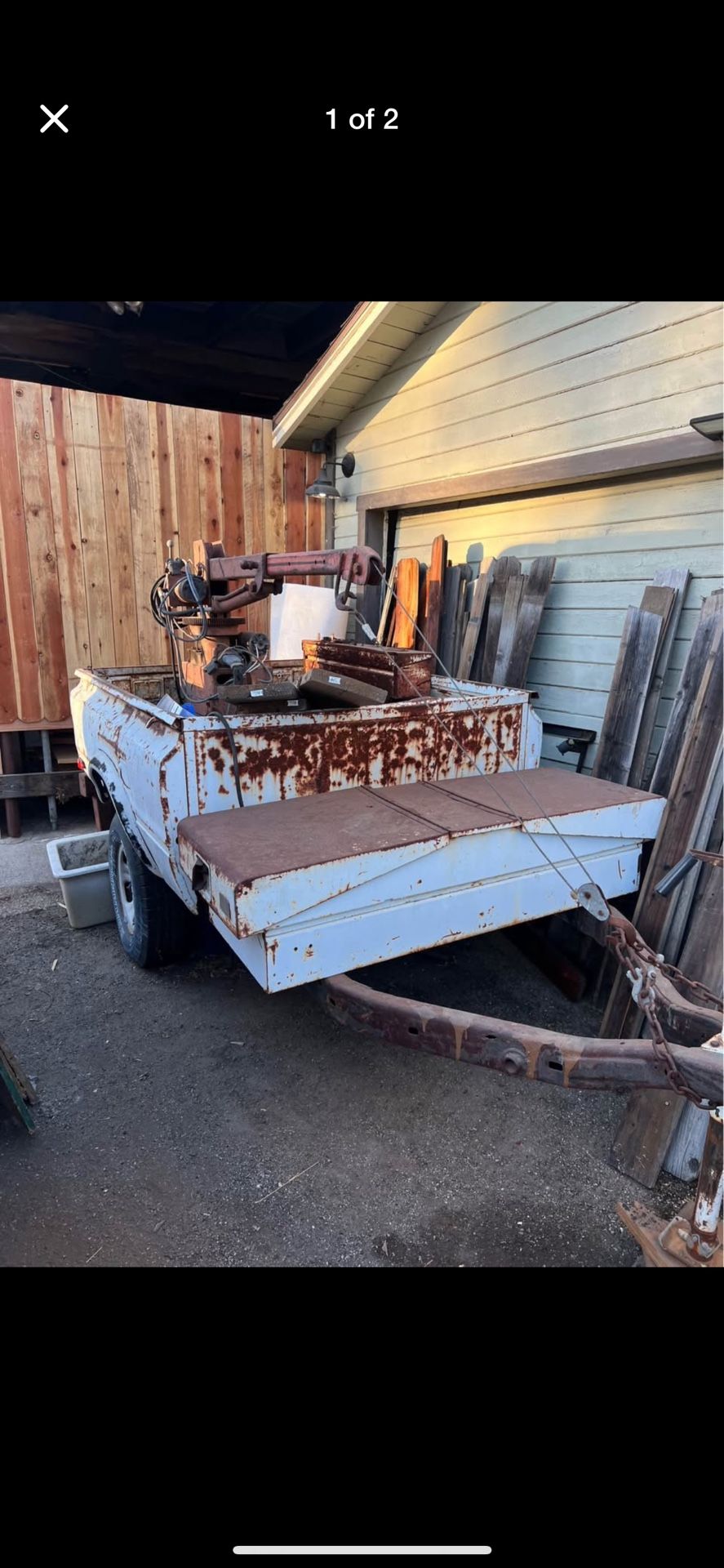 Crane With Toyota Trailer