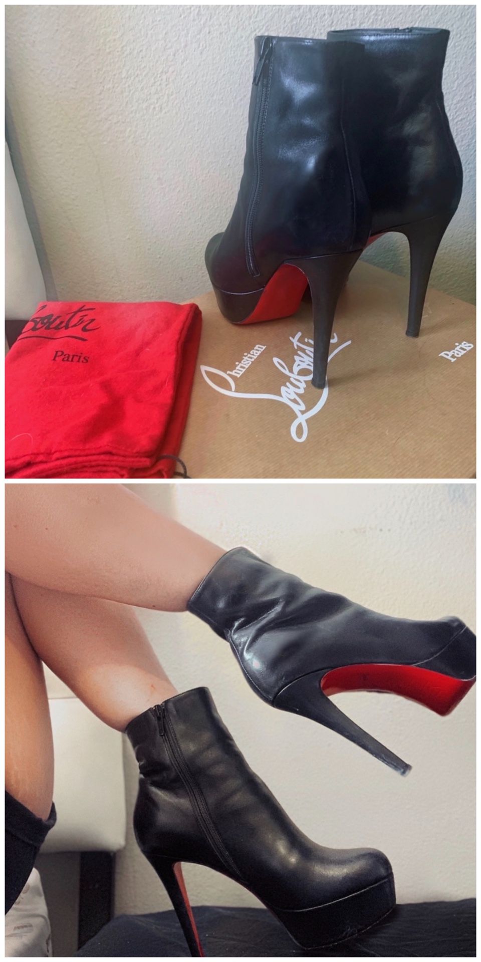 Authentic Christian Louboutin Red Bottom Bianca Heels