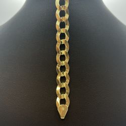 Gold Cuban Link Bracelet 14K New