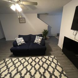 Like New 2 Seater Love Seat Blue