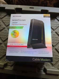 Netgear Nighthawk cm3000 high speed cable modem