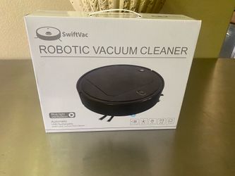 SWIFT VAC ROBOTIC VACUM CLEANER  BLUE LIGHT STERILIZATION  $22.oo