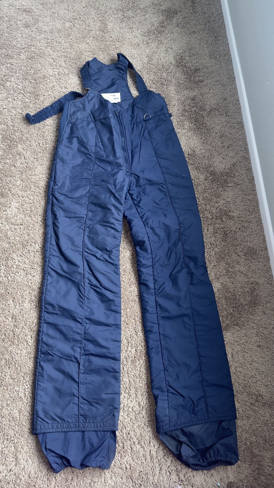 Snow Bibs For Kids Size S Navy Blue 8/10