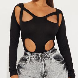 Fashion Nova Cut Out Bodysuit 