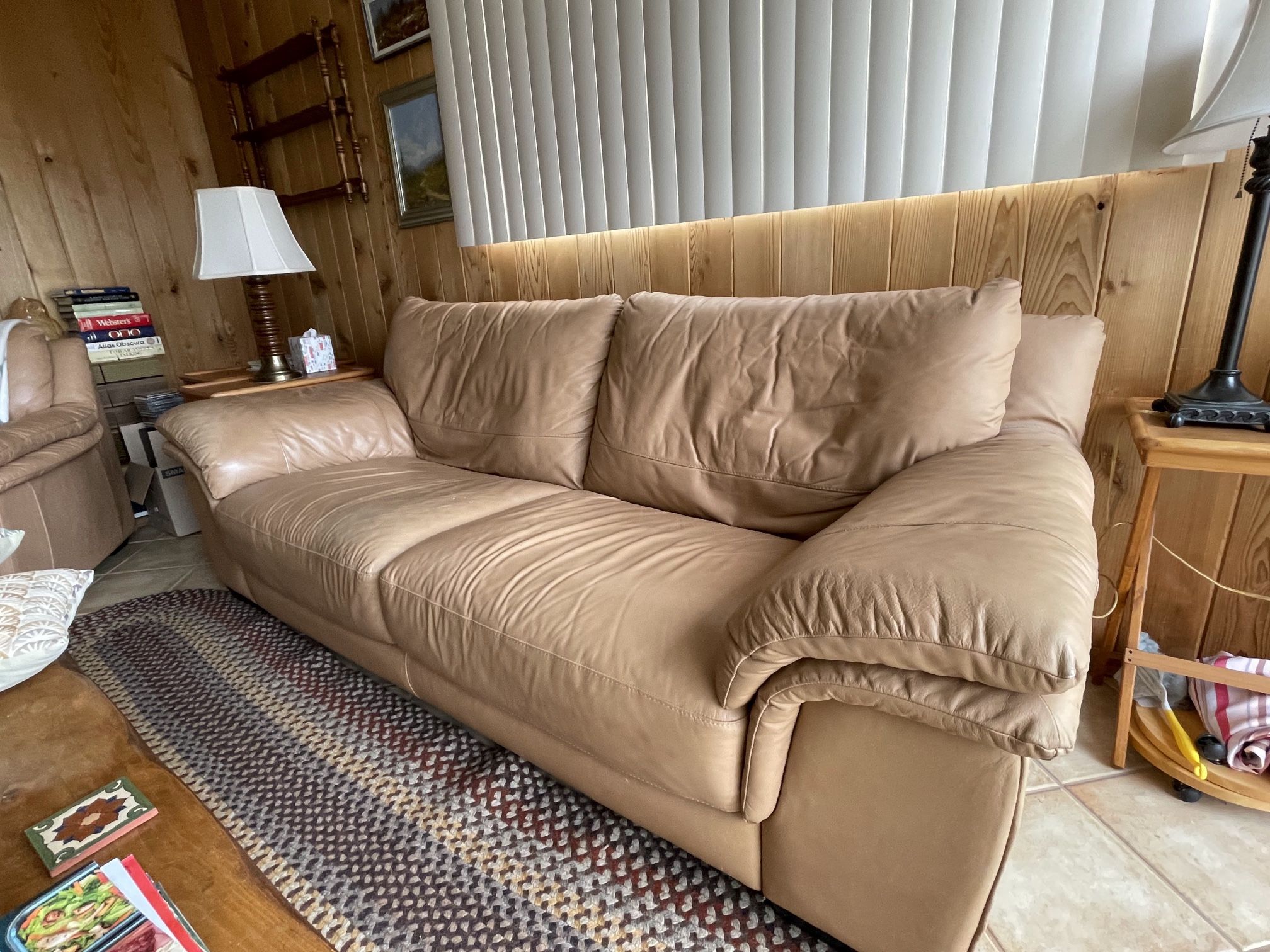 Leather Sofa And Chair In Woodland Hills! FREE