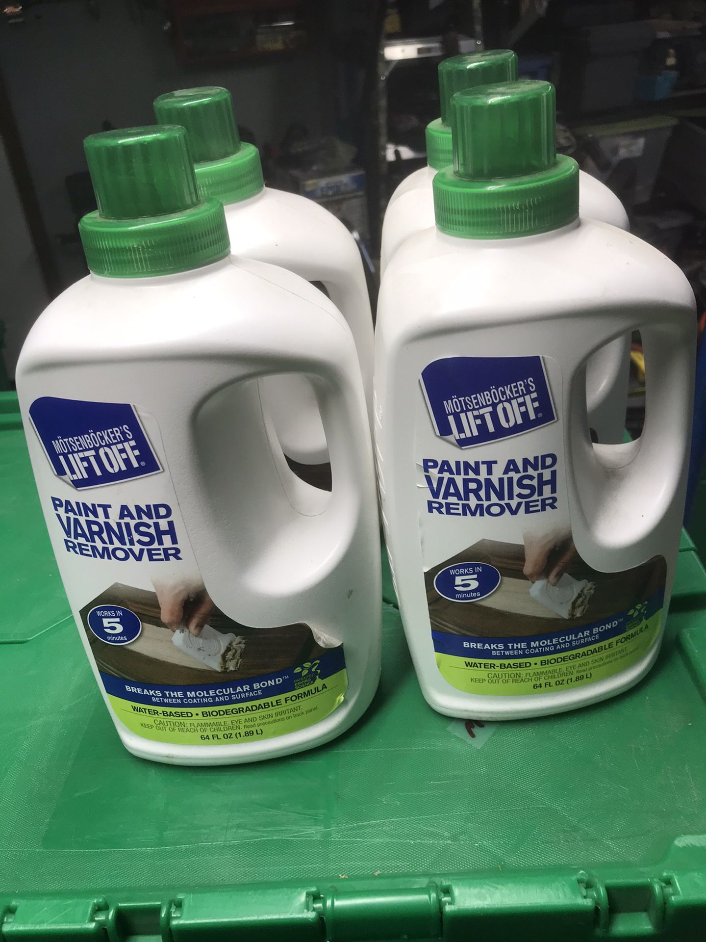 (4) Paint and Varnish Remover 64oz bottles $10 for all You Must Pickup