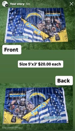 Chargers flag size 5โx3โ
