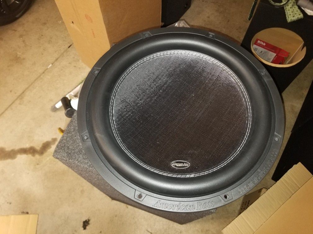 American bass xr 15 competition subwoofers dual 4 ohm
