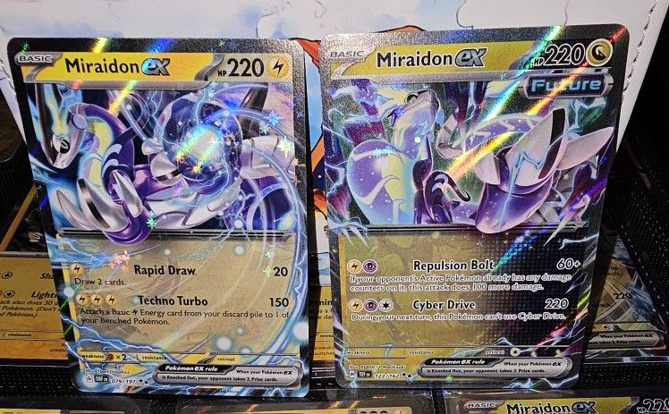 Miradon Ex X4 bundle ( Pokemon Tcg)