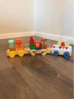 World of Eric Carle The Very Hungry Caterpillar Wooden Train Set, 12 Pieces