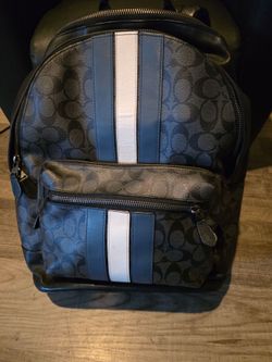Coach Signature Backpack with Varsity Stripe