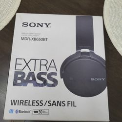 Sony MDR-XB650BT Extra Bass Bluetooth Wireless Chargeable Headphones Black