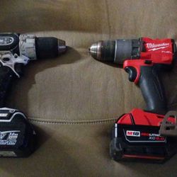 Milwaukee M18  FUEL Cordless Drill & Makita 18V
