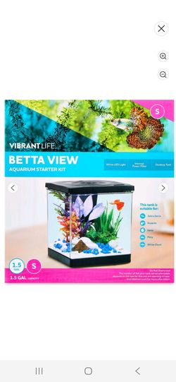 Vibrant Life Betta View 1.5 Gallon Aquarium Starter Kit