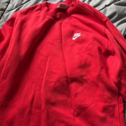red nike sweater 