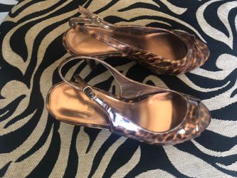 Ladies cheetah print sandals
