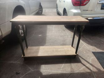 Wood entrance table