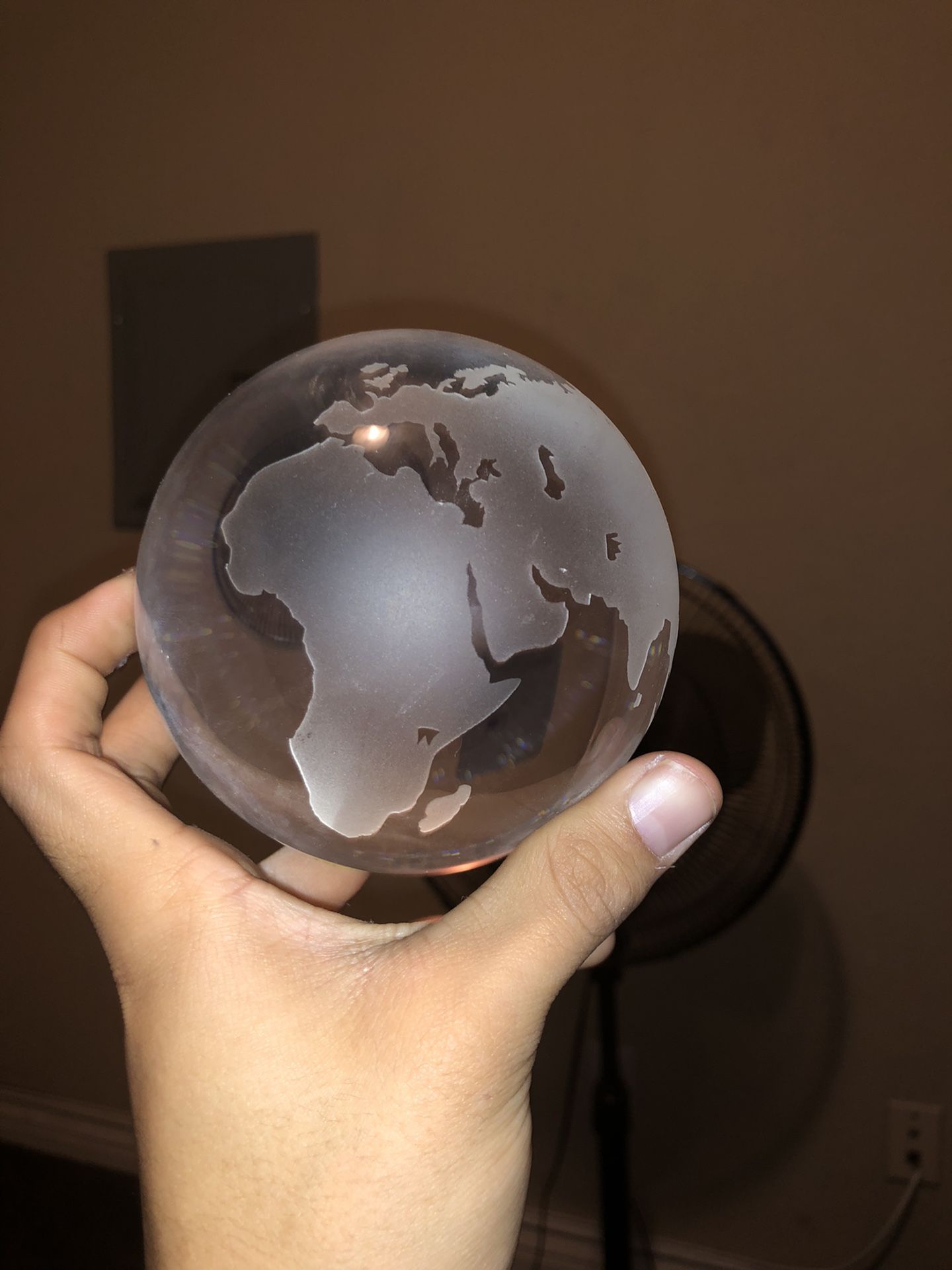 Crystal Antique World Globe