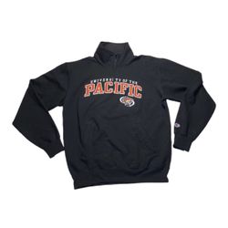 Vintage champion university of Pacific sweater  UOP STOCKTON CA   Fleece quarter zip , embroidered  GREAT CONDITION  HIGH QUALITY TRUE TO SIZE  MENS L