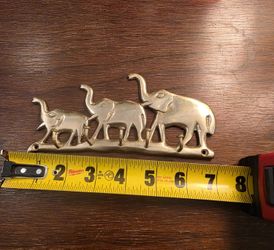 Brass Elephant Hanger