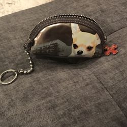 Fuzzynation Keychain pouch with Chihuahua