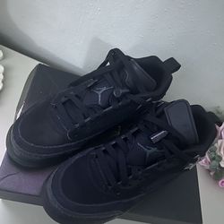 Black JORDAN SPIZIKE LOW (GS)