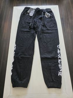 Black Chrome hearts jogger sweatpants