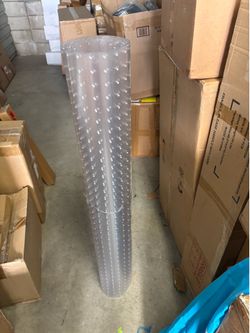 clear vinyl/plastic carpet protector runner unknown size