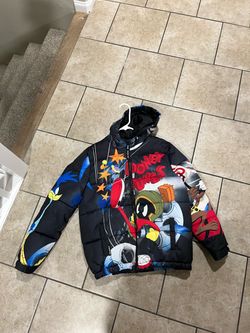 Looney Tunes Graphic Puffer Jacket with Hood