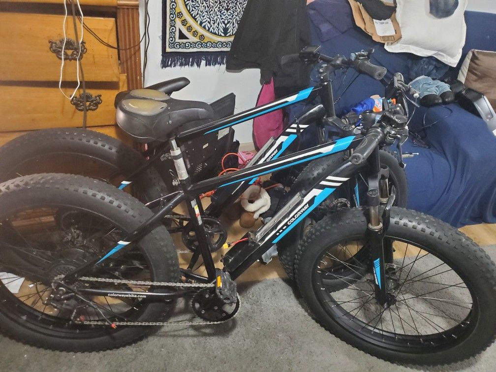 COLORWAY Fat Tire E bike, 750W Electric Bicycles 48V