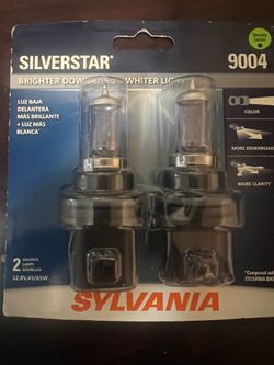 Silver star headlight bulbs  9004