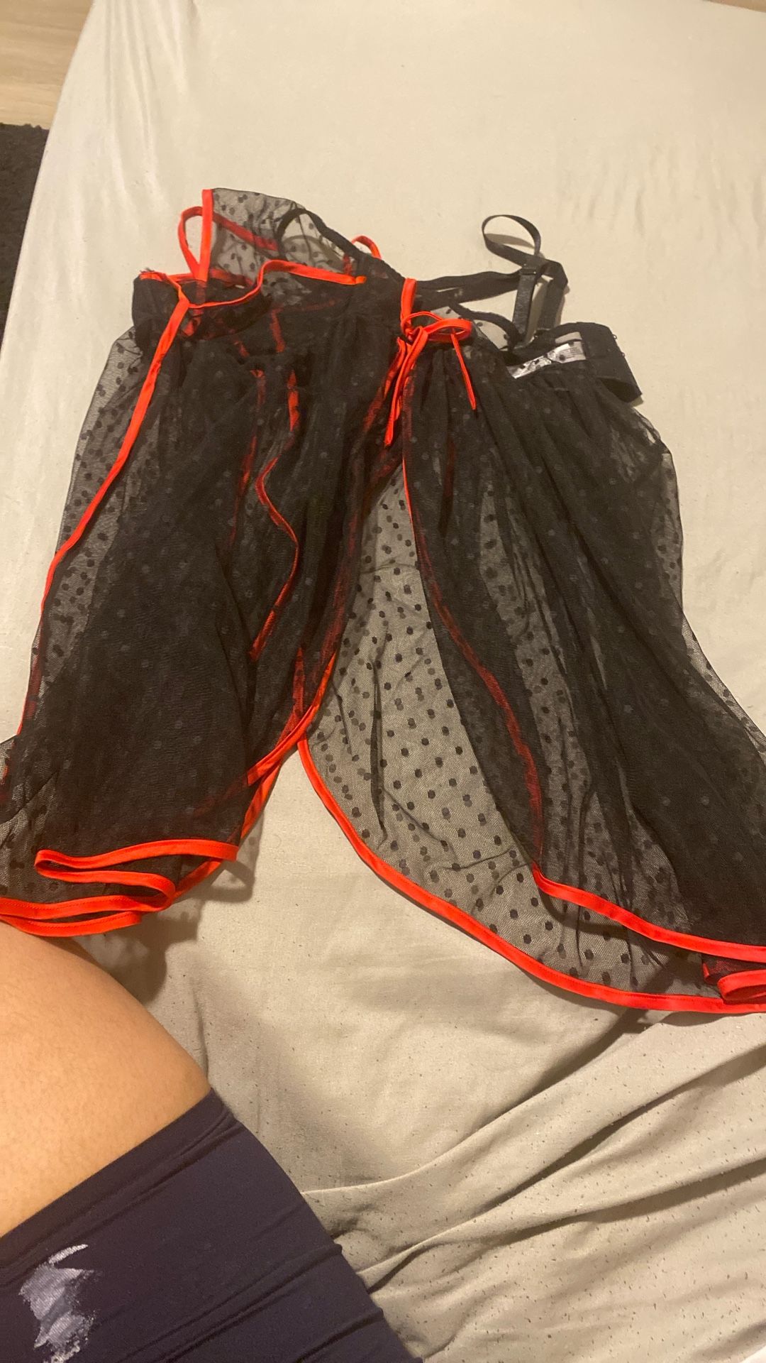 Black And Red Lingerie Size 1X