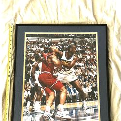 Rare Find One Of A Kind 1984 NBA Game Time Photo Of Charles Barkley Guarding Chuck Person. 