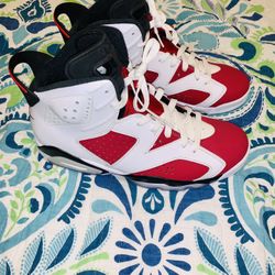 Jordan 6 Retro Carmine’s🏳️💯♠️📲💫✅For Sale Size 8.5 Men