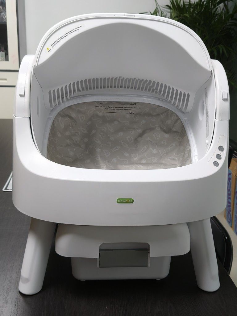 Rawrose Automatic Cat Litter Box Self Cleaning, with Mat and Trash Bag 1 rol