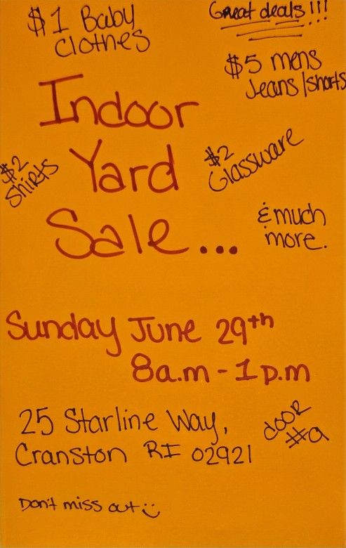 Indoor Yard Sale