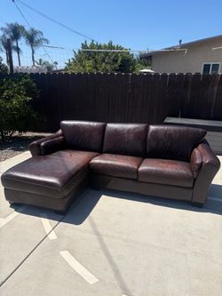 Leather couch