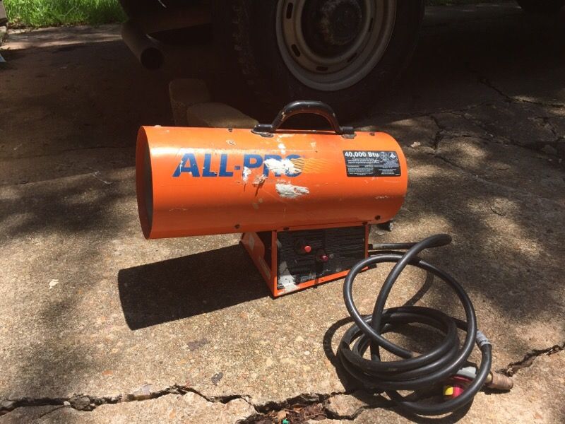 All Pro Propane Forced Air Heater/Calentador de Aire Forzado 40,000Btu